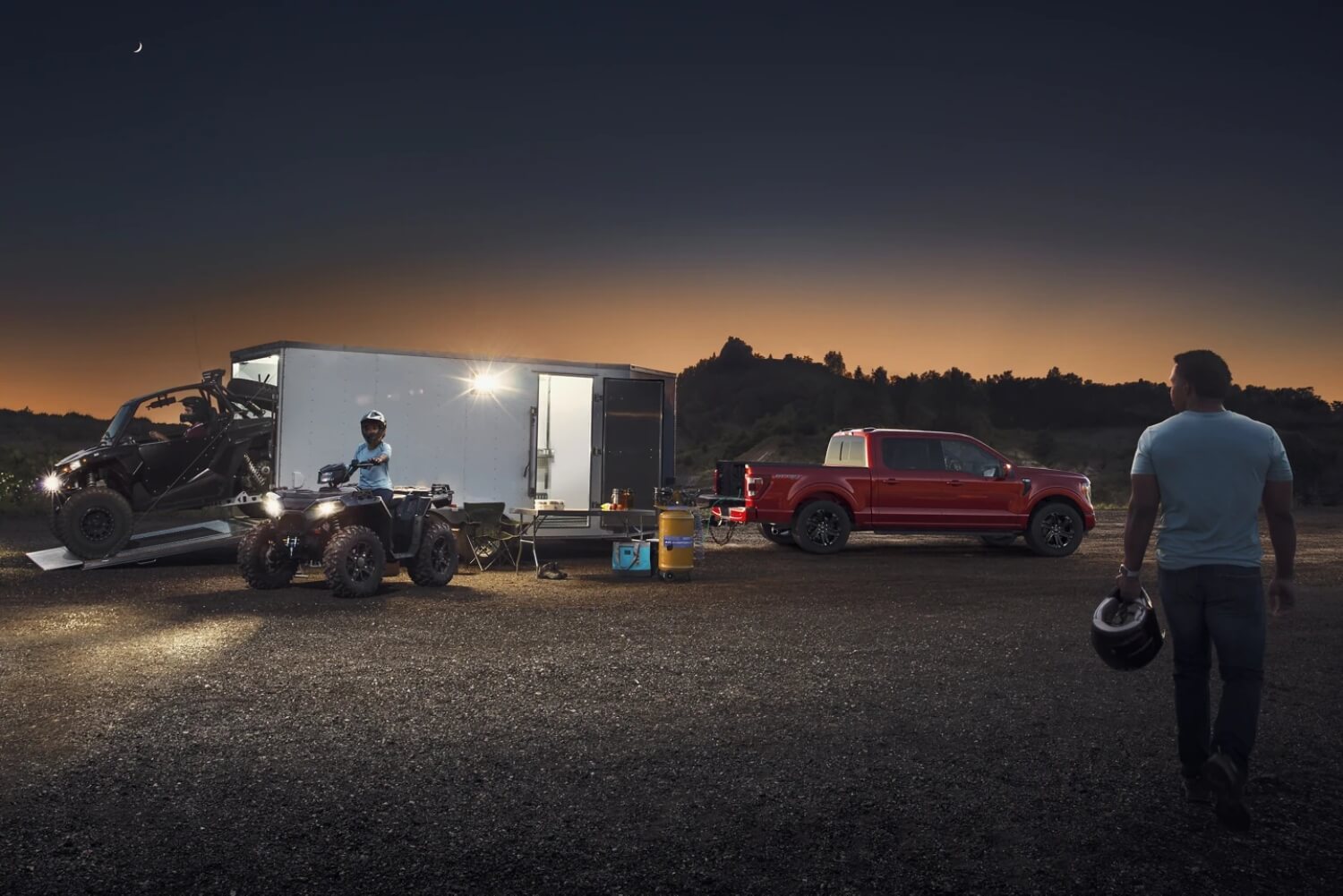 The best pickup trucks for families include this red Ford F-150