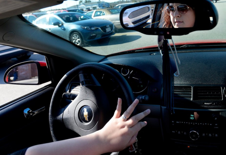 A Cobalt owner driving their car