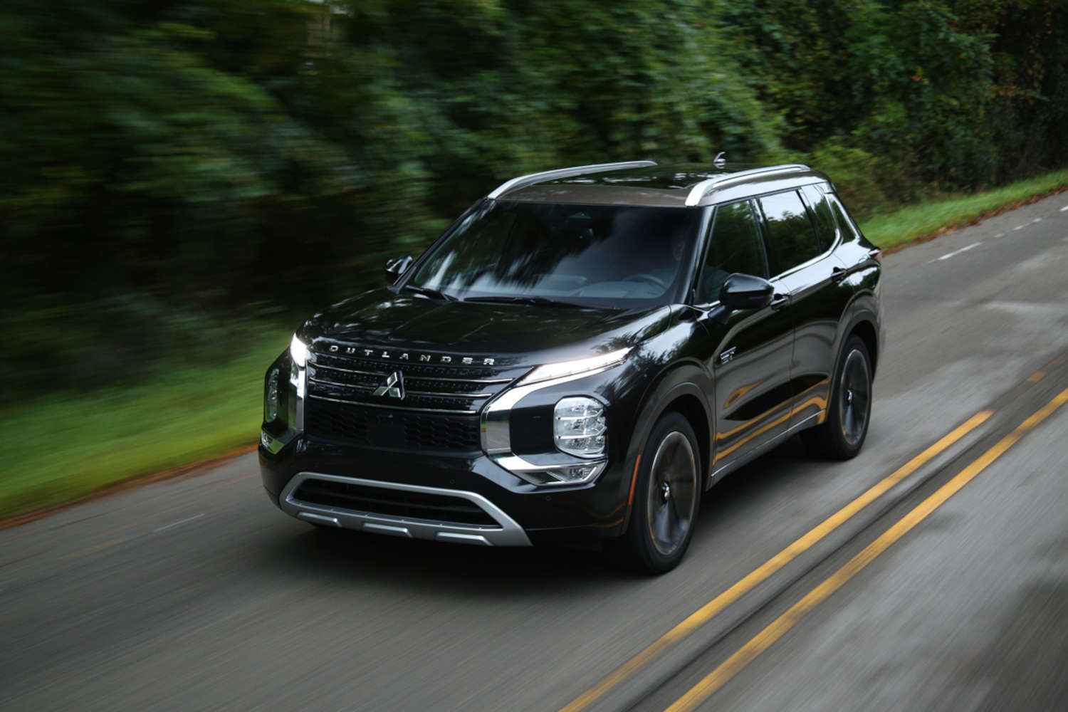 The safest SUVs under $50,000 include this 2023 Mitsubishi Outlander in black