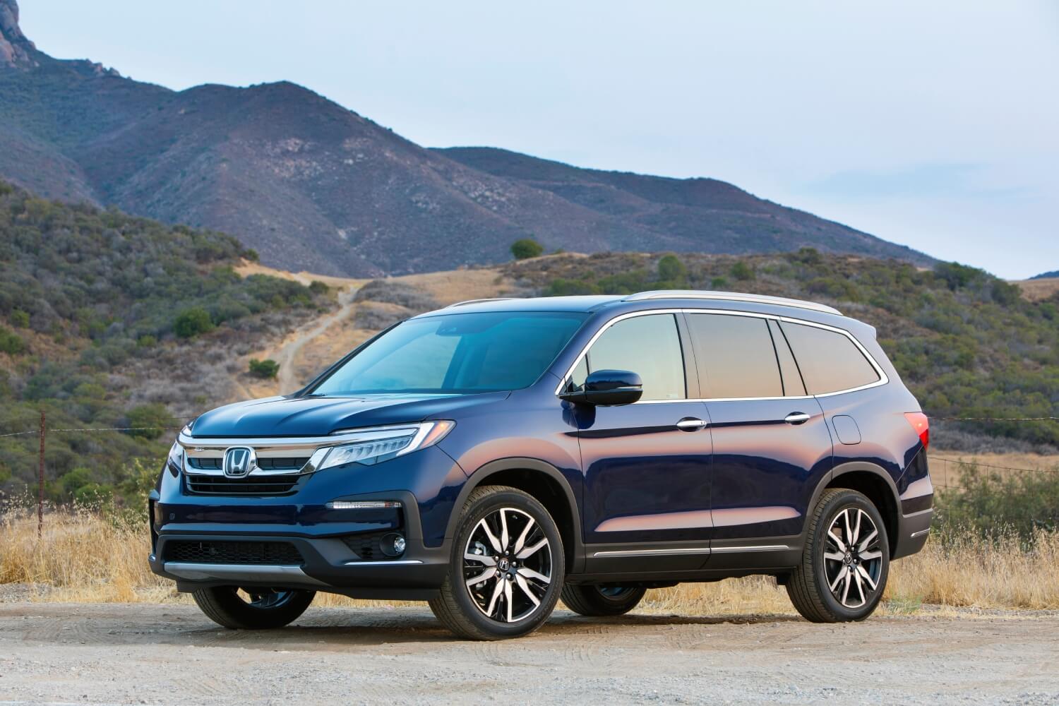 The safest crossover SUVs for families include this 2022 Honda Pilot