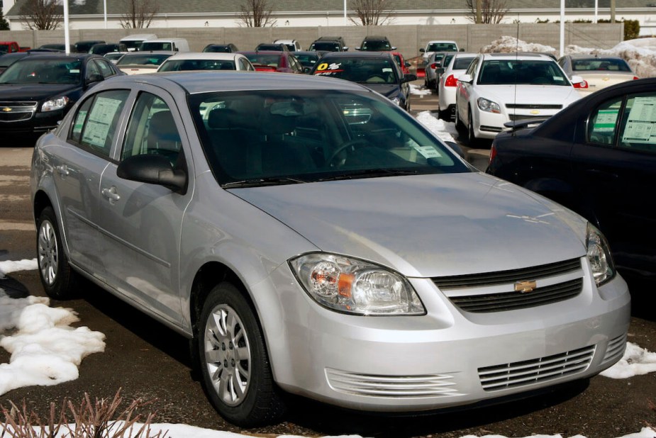 A silver Chevrolet Cobalt