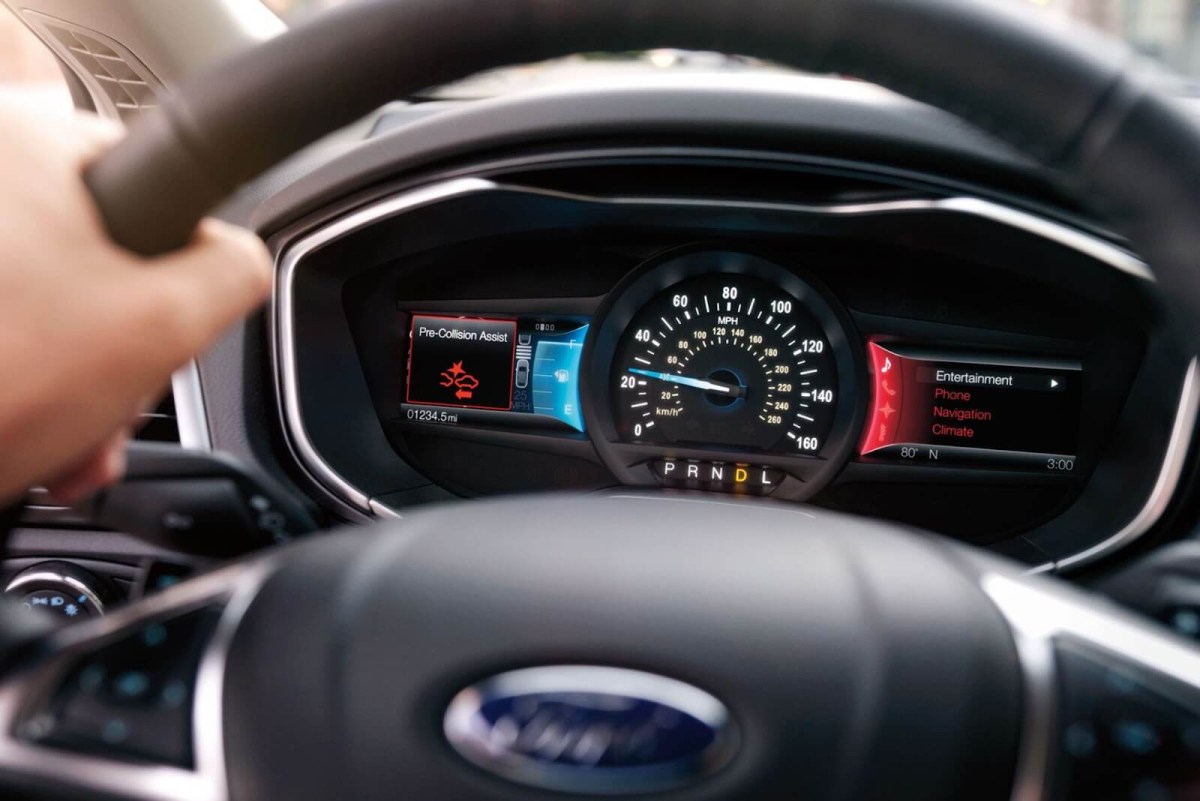 Interior of the Ford Fusion