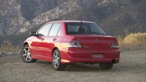 2004 Mitsubishi Lancer Evolution RS Rear Red