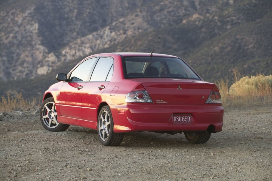 2004 Mitsubishi Lancer Evolution RS Rear Red