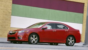 2014 Acura TSX SE sedan in red