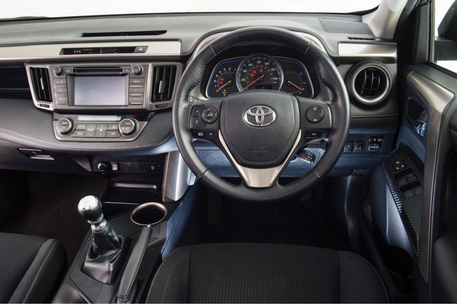 Interior of a 2014  RAV4