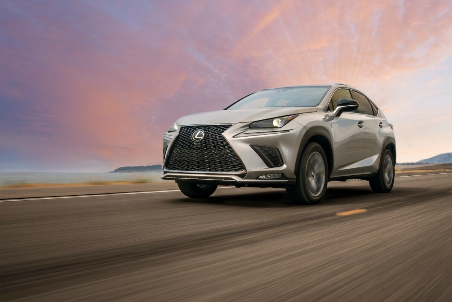 2018 Lexus NX in the sunset