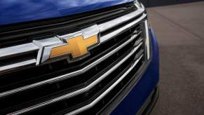 A close of the grille of the 2022 Chevrolet Equinox.