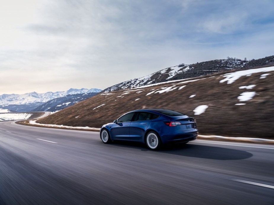 2022 Tesla Model 3 Blue