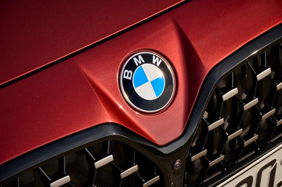 A 2023 BMW Series 4 grille and logo, one of the best BMW sedans