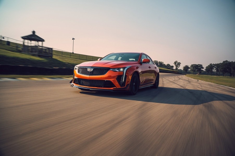 2023 Cadillac CT4-V Blackwing orange