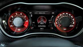 2023 Dodge Challenger SRT fuel gauge