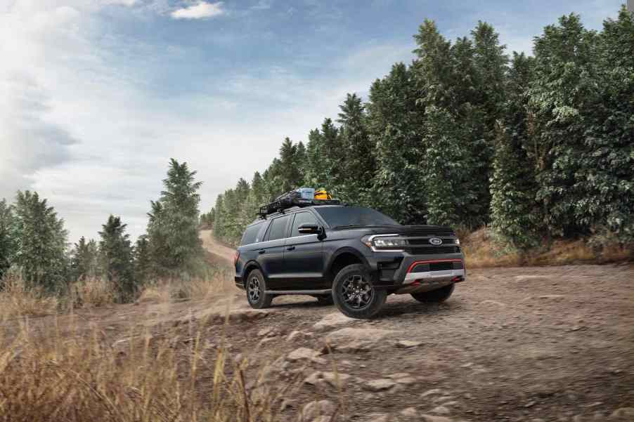 black 2023 Ford Expedition parked