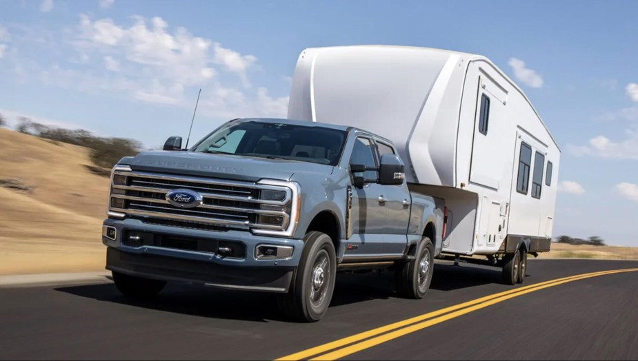 The 2023 Ford F-250 borrowed bumper steps from the Chevrolet Silverado 