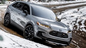 A gray 2023 Honda HR-V.