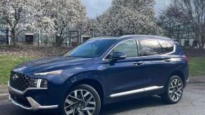 The 2023 Hyundai Santa Fe Calligraphy trim has premium details