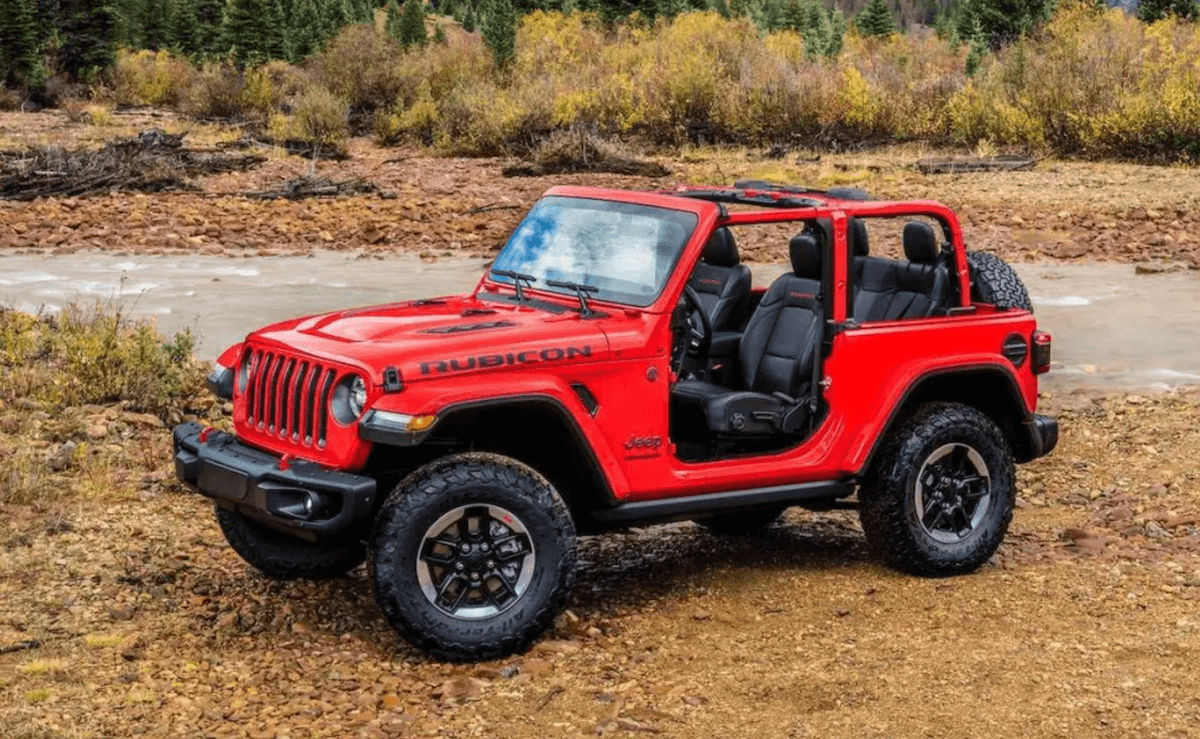 2023 Jeep Wrangler Rubicon by a river