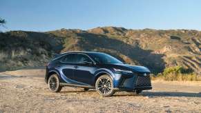 A 2023 Lexus RX in the sand