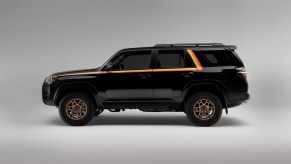 The 2023 Toyota 4Runner on display in black. The 2023 Honda Pilot is an excellent Toyota 4Runner alternative.