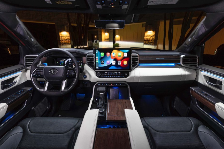 Interior of the 2023 Toyota Sequoia 