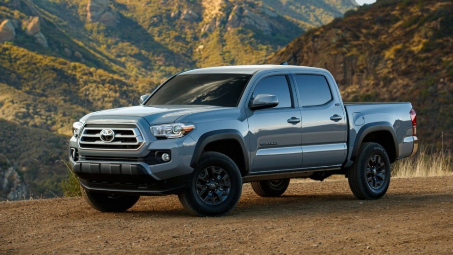 The 2023 Toyota Tacoma off-roading in the wild