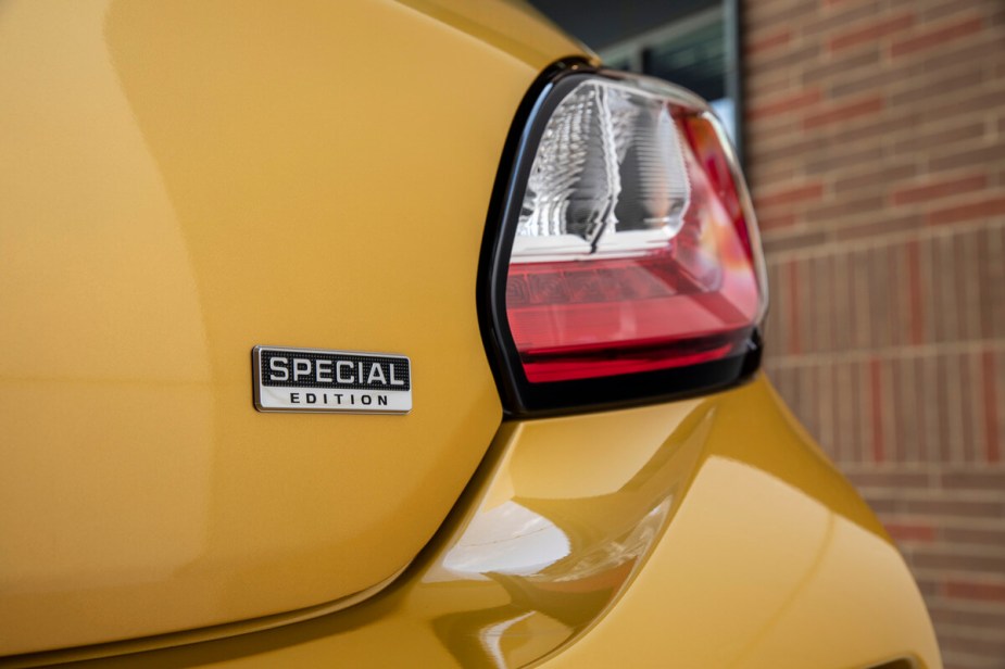 Mitsubishi Mirage special edition badge