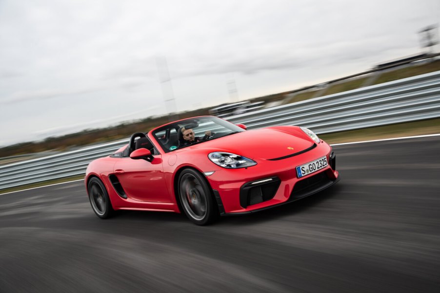 Porsche 718 Boxster red