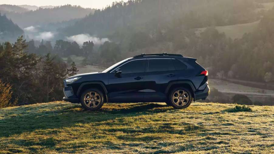 SUVs with a stress-free ownership experience include this blue Toyota RAV4