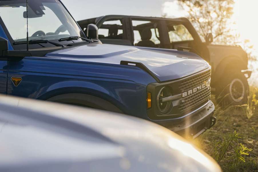 This blue Ford Bronco is one of the SUVs with the best resale value for 2023