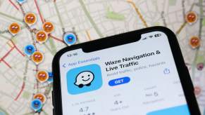 Waze EV charging stations map