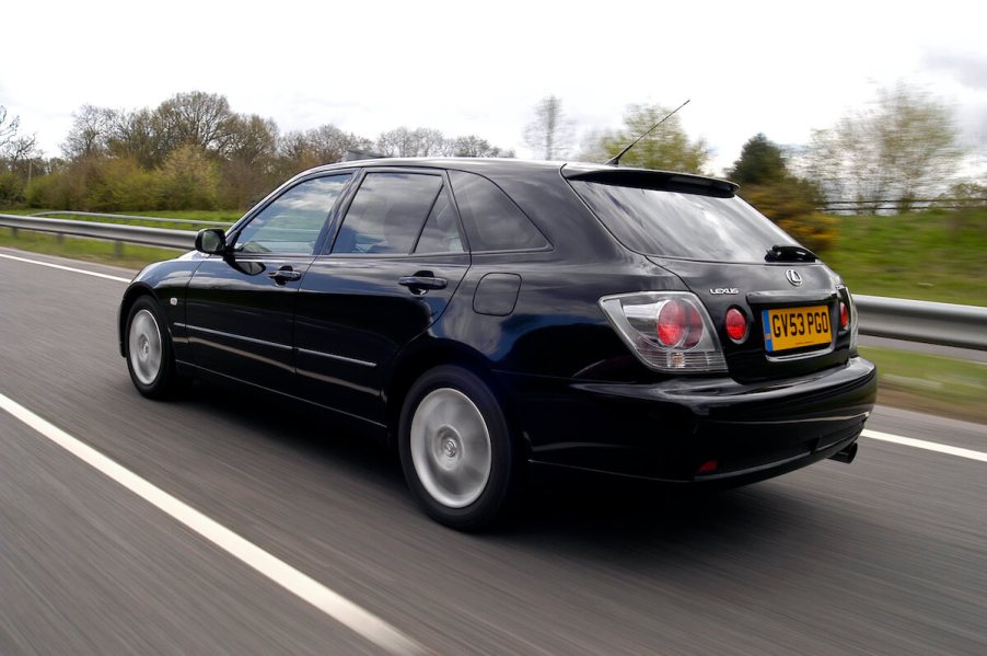 A rear view of the 2003 Lexus IS 300 SportCross