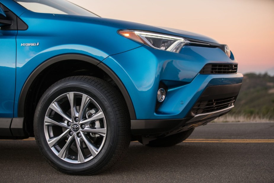 Blue 2016 Toyota RAV4 Hybrid 