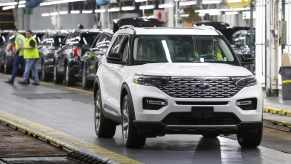 white 2019 Ford Explorer