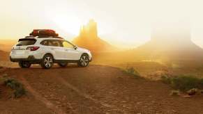 The 2019 Subaru Outback at dusk