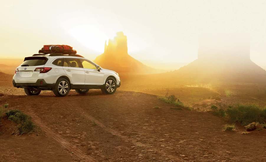 The 2019 Subaru Outback at dusk