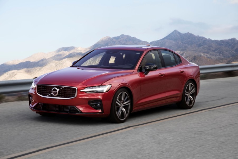 2019 Volvo S60 luxury seadn in red