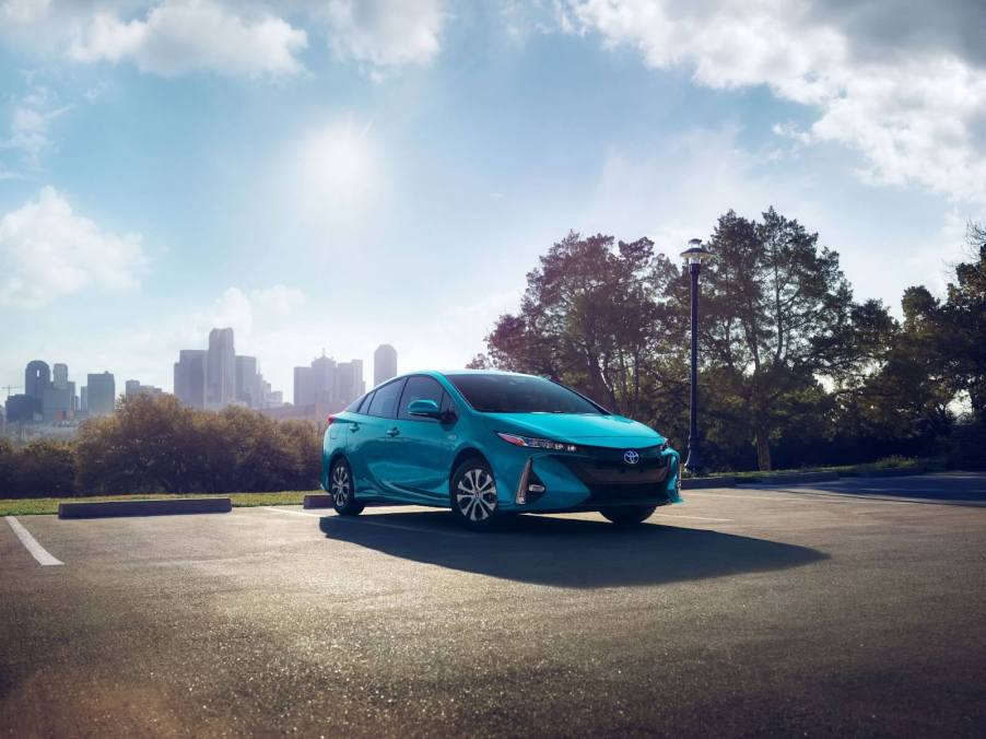 The 2022 Toyota Prius Prime, a reliable plug-in hybrid that is also the cheapest