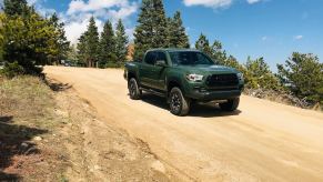 Toyota Tacoma driving off road