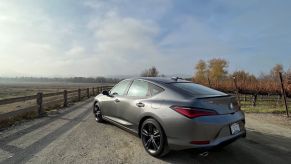 A rear view of the 2023 Acura Integra A spec