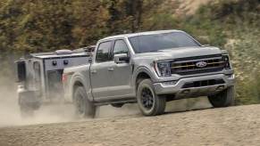 The 2023 Ford F-150 towing a trailer