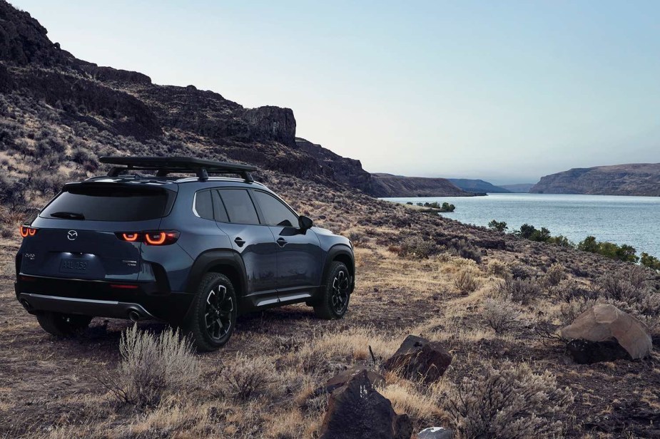 2023 Mazda CX-50 on a trail 