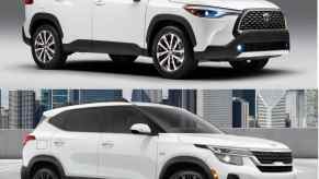 The 2023 Toyota Corolla Cross and the 2023 Kia Seltos