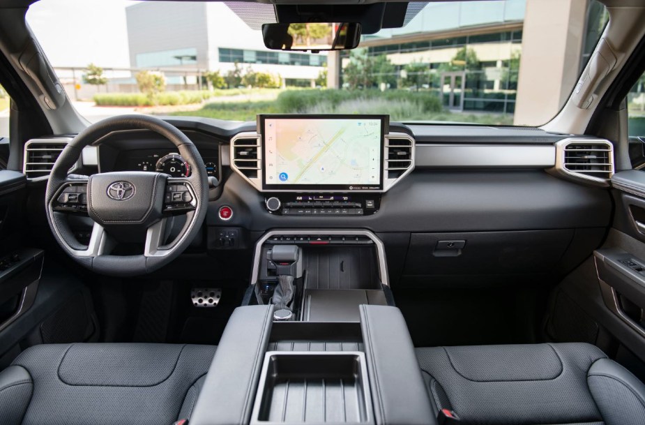 2023 Toyota Sequoia interior. more stylish than the Chevy Tahoe interior 