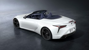 2024 Lexus LC 500 rear overhead view