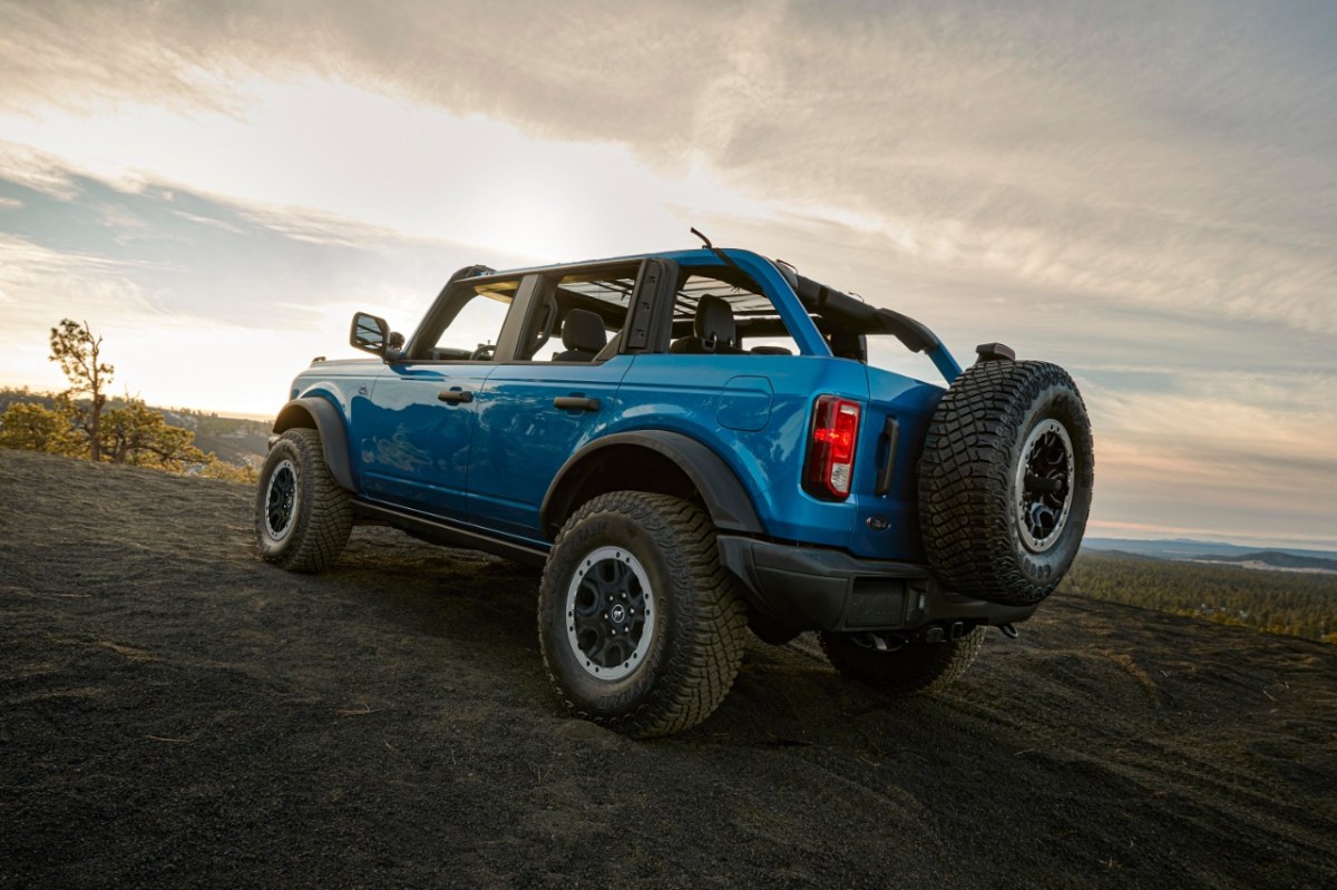 A manual Ford Bronco is an affordable new car that should appreciate in value.