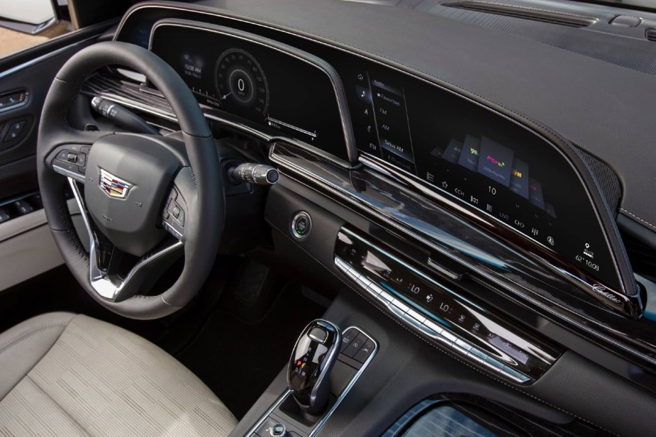 2023 Cadillac Escalade interior. One of the best full size SUVs. 