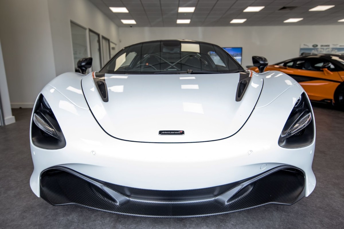 A McLaren after calling a professional detailer