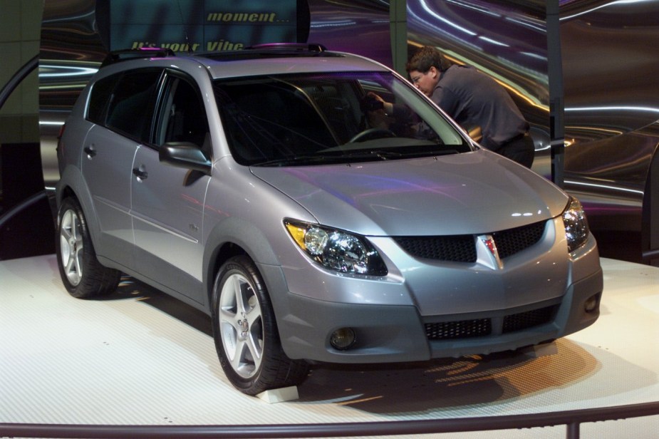 Gray Pontiac Aztek 