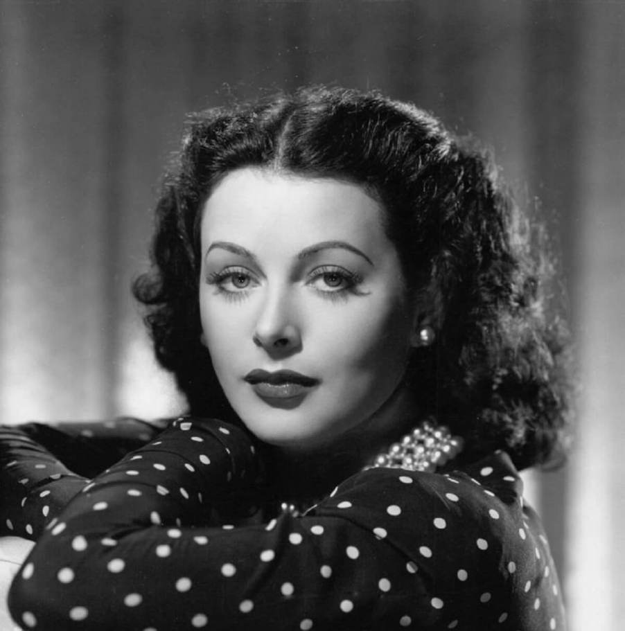 Hedy Lamarr poses for a glamour shot.