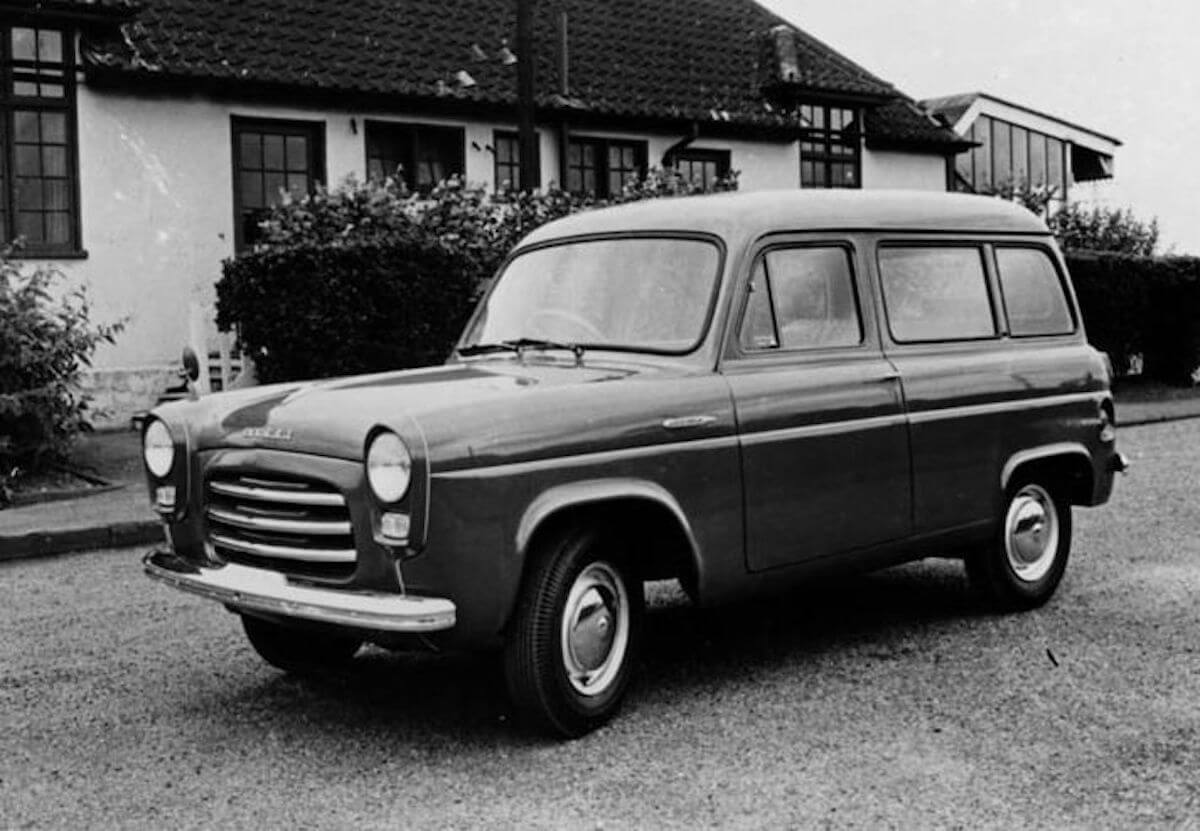 1955 Ford Escort Bantam  B&W factory image